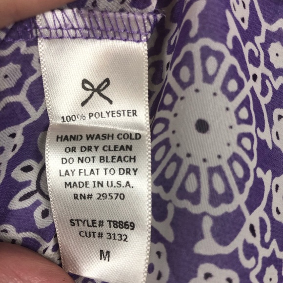 EVERLY shirt blouse semi sheer geometric boho Sz M - Picture 8 of 8